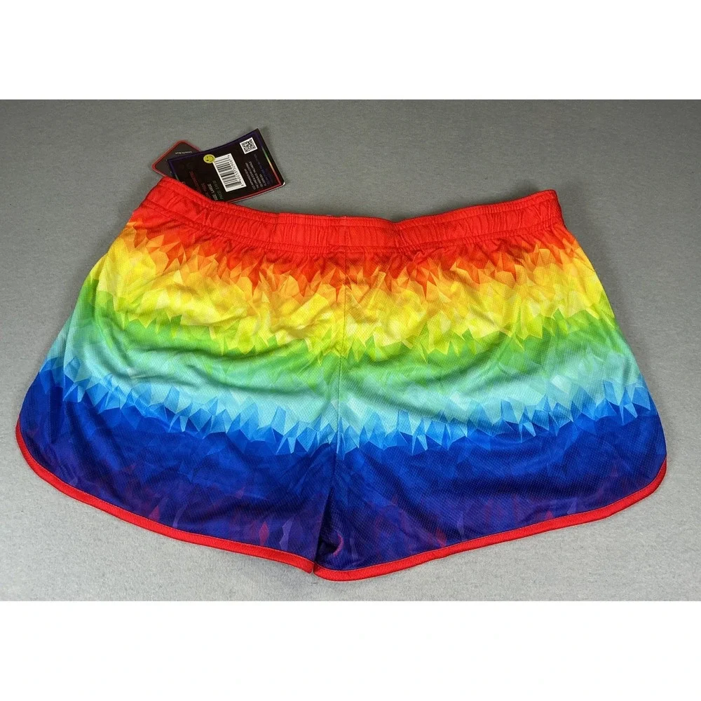 Uzzi Amphibious Gear Pride Rainbow‎ Swim Shorts Large UPF 50 NWT Beach Pool